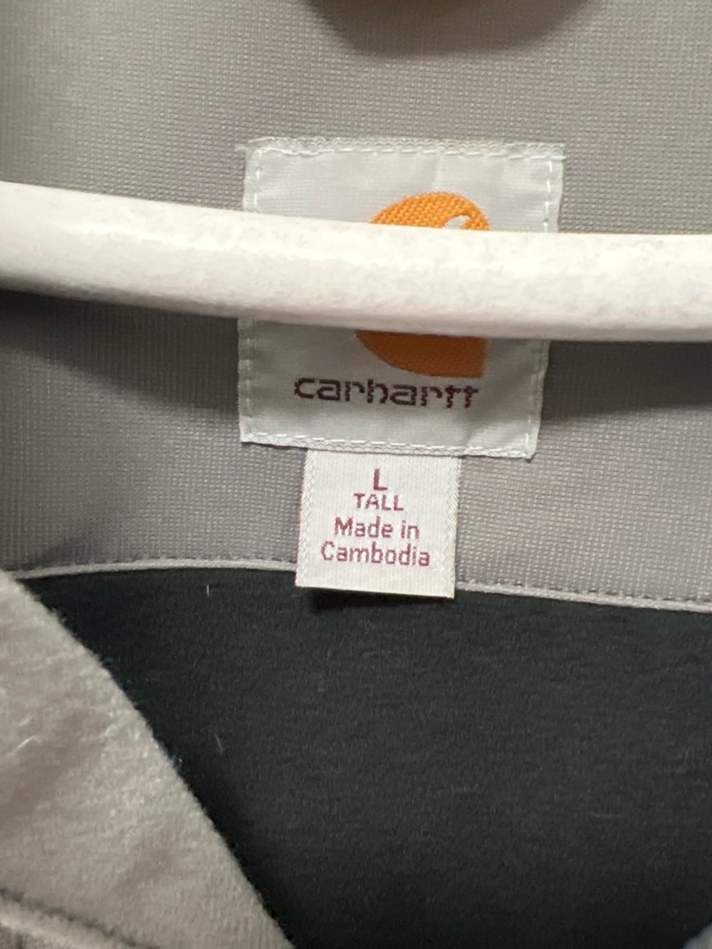 Carhartt Gray Zip-Front Softshell Jacket - Picture 2 of 4